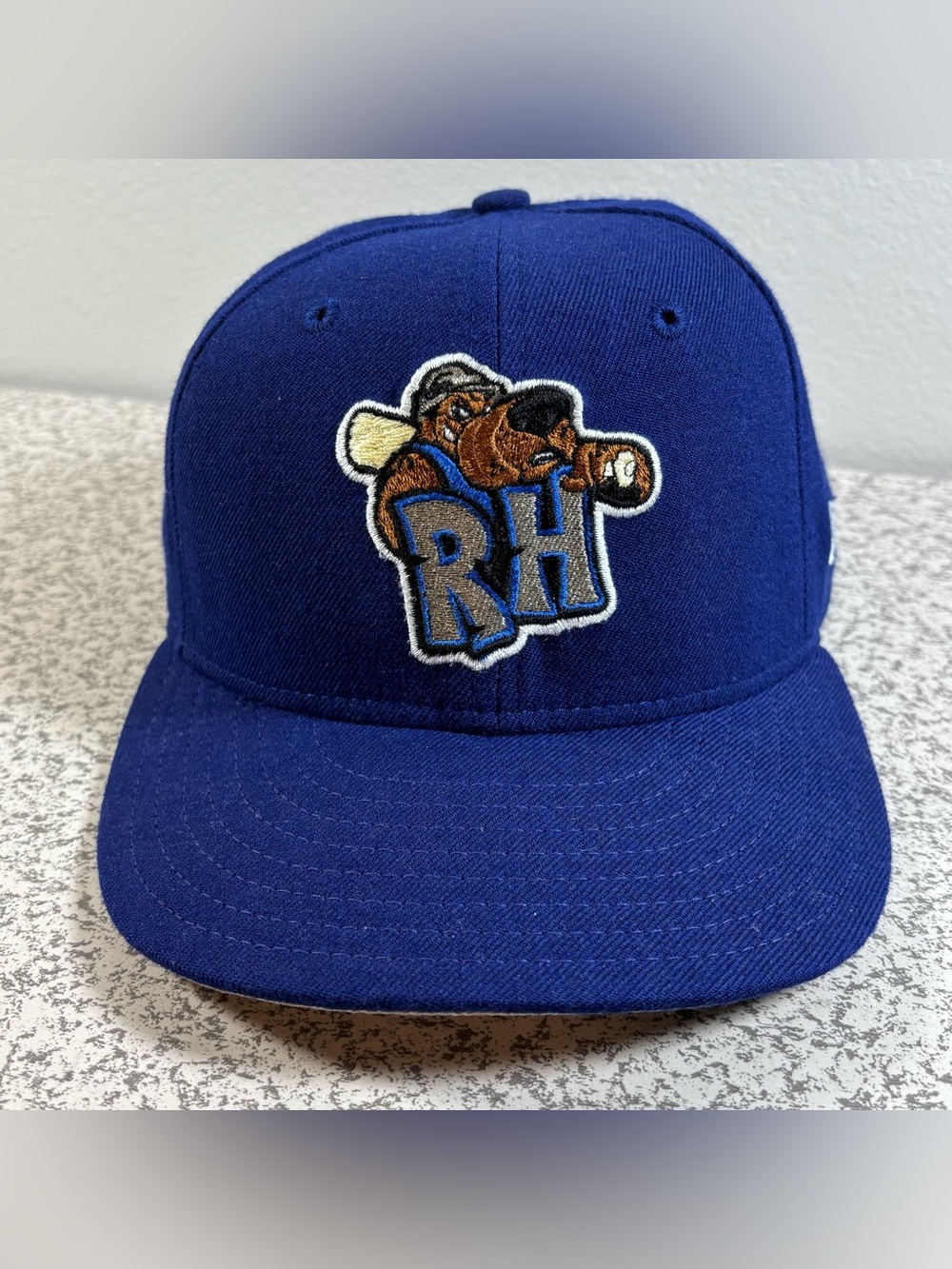 New Era 59Fifty Midland Rockhounds Hat Cap Fitted Sz 7 1/4 Wool Made in USA MiLB